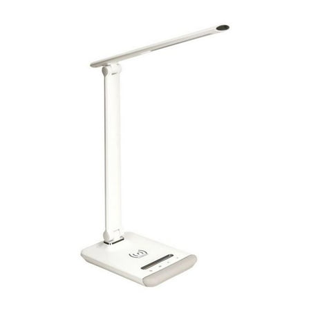 Ihome 3900735 14 97 In Gloss White Desk Lamp With Charging