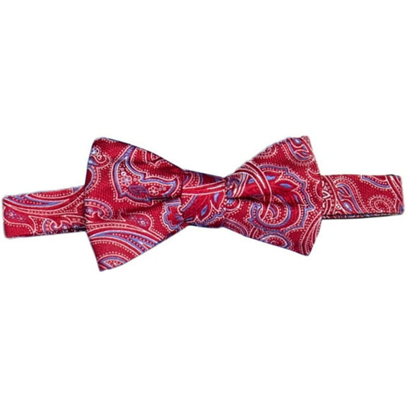 Countess Mara Mens Paisley Self-tied Bow Tie, Red, One Size