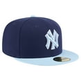thumbnail image 3 of Men's New Era Navy/Light Blue New York Yankees Color Pack 2-Tone 59FIFTY Fitted Hat, 3 of 6