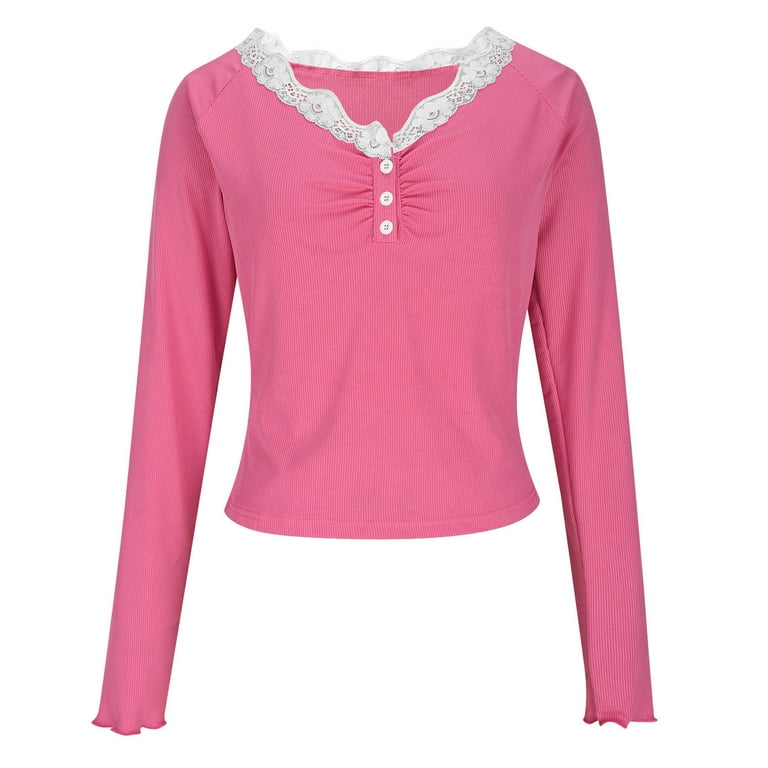 Y2K Fairy Grunge Crop Top voor Vrouwen Kant Patchwork Vierkante Hals