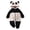 Black, variant on TBWNWG Baby Panda Romper Outfit Suit Fold Over Mittens Footies Winter Snowsuit Clothes Hooded Jumpsuit for Boys,Sizes 9-12 Months