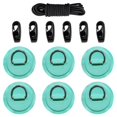 thumbnail image 2 of Almohadilla de anillos en D, para Kayak, cuerda elástica, cuerda de choque, bote inflable, Rafting, tabla de surf, tabla de remo, balsa, tabla Verde claro Baoblaze Aparejo de cubierta de kayak, 2 of 8