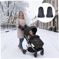 thumbnail image 3 of 1 Pair Warm Fleece Pram Hand Muff, Waterproof Windproof Stroller Mittens Washable for Pushchairs & Bicycles(1Pcs, B), 3 of 7