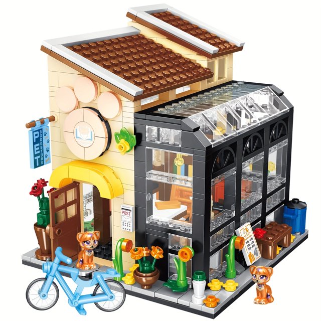 Book Store Building Set, Compatible With Friends House Create Elegance And Warmth Environment, Nice Gift With Beautiful Gift Box For Girls 6-12 And Building Blocks Lover (589 Pcs)