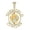 Sterling Silver Yellow-Tone, variant on Sterling Silver Mens Cubic-Zirconia The World Is Mine World Map Charm Pendant