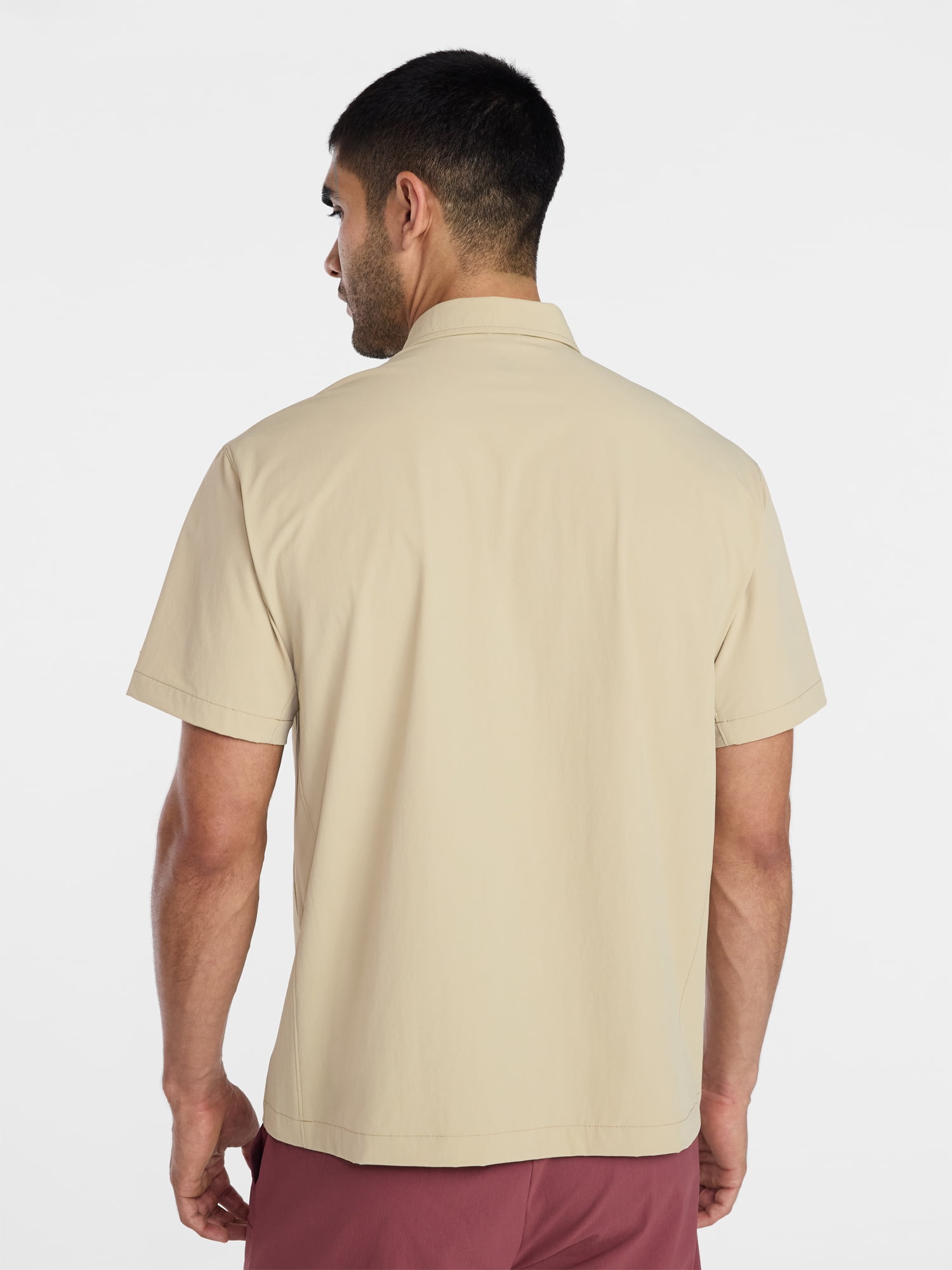 Ozark Trail Men's Popover Shirt with Short Sleeves, Sizes S-3XL
