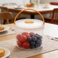 thumbnail image 4 of Contenant Alimentaire Hermétique avec Poignée, Bocal de Rangement de Garde-Manger en Plastique Transparent pour Collations, Étanche, Rond de 1450 ml avec Joint en Silicone, 4 of 6