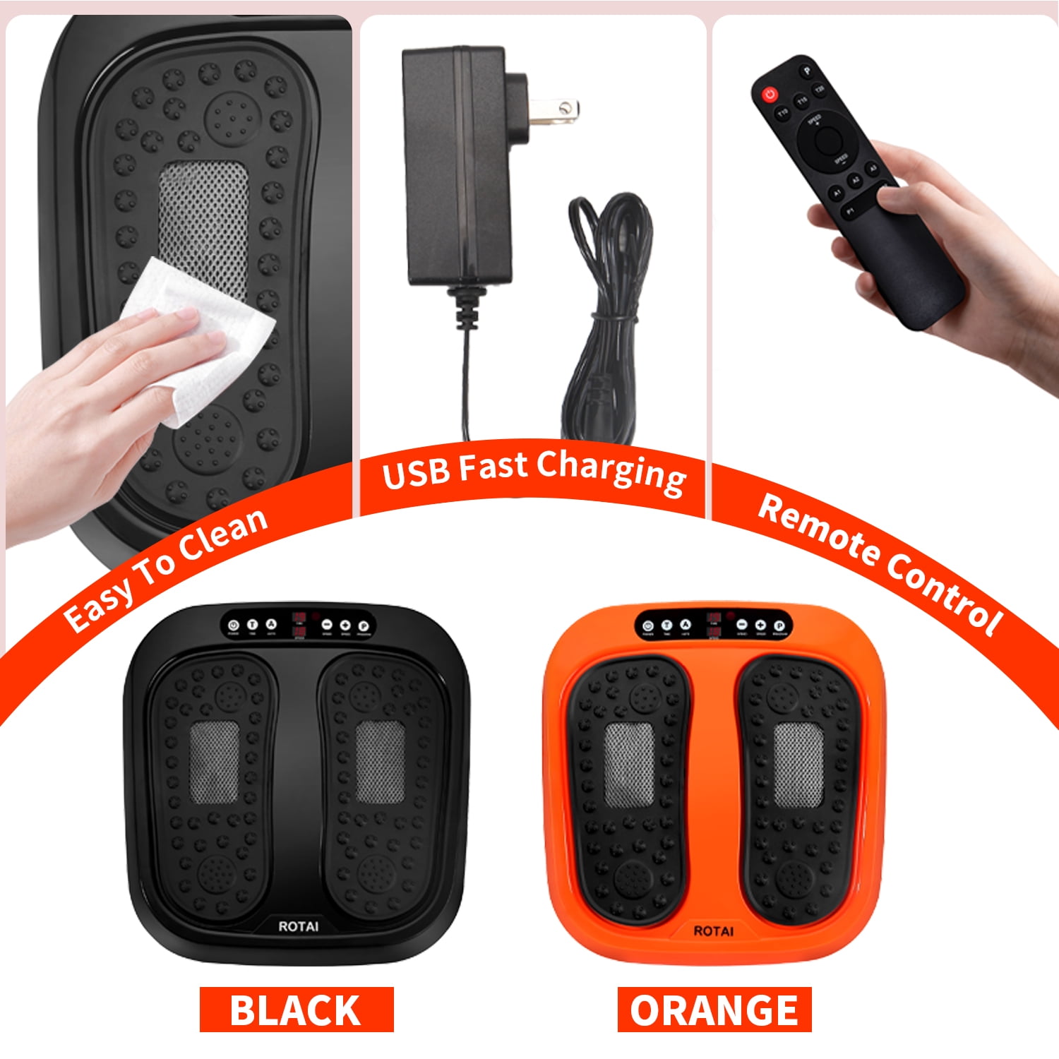 BEF Upgraded Electric Foot Massager Machine, 5 Auto Modes 20 Levels Speed, Remote Control, Deep Kneading Therapy by BEF, Gifts for family menbers