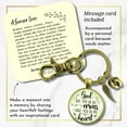 thumbnail image 2 of Baby Loss Memorial Gutsy Goodness Bronze Keychain For Dad God Has You In Arms Heart Miscarriage Jewel Gift, 2 of 8