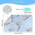 thumbnail image 2 of Ironing Mat Portable Ironing Blanket for Table Top Travel Ironing Pad for Washer Dryer 27.6" x 47.2" Cute Koala Pattern, 2 of 6