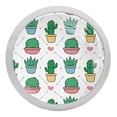 thumbnail image 1 of 4PCS Round Cactus Cabinet Fluorescence Knob Glowing in the Dark Furniture Drawer Pulls Handle with Screws, 1 of 5