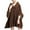 Coffee, variant on Womens Winter Warm Cape Faux Trim Layers Hooded Cardigan Cloak Poncho Batwing Sleeve Sweater Shawl Wrap Outwear Beige