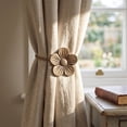 thumbnail image 6 of Werulen Vintage Resin Flower Magnetic Curtain Tiebacks, Retro Floral Drapery Holdbacks with Strong Magnets, No Drill Curtain Holders, Decorative Window Curtain Clips, Magnetic Curtain Tiebacks, 6 of 6