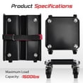 thumbnail image 6 of Ktaxon Snowmobile Dolly, 3 PCS 1500 LBS Capacity with 3”PUSwivel Casters for Smooth Moving & Scratch-Free Ski Protection, Black, 6 of 7