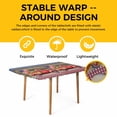 thumbnail image 4 of Independence Day Table Cloths for 6 Foot Rectangle Tables, Red Truck Watermelon Star Wooden Grain Patio Waterproof Elastic Fitted Tablecloths, Washable Rectangular Table Cover for Camping, 4 of 8