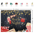 thumbnail image 4 of 7×5FT Movie Night Backdrop Black Movie Night Theme Photography Background, 4 of 5