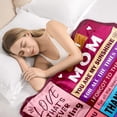 thumbnail image 4 of HELLOYOUNG Best Mom Ever Blanket, Soft and Cozy, Gifts for Mom Birthday Mother's Day, Gifts for Women Mom From Daughter Son, Christmas Valentine's Day, 4 of 6
