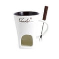 thumbnail image 5 of TISHITA Fondue Mug Chocolate Melting Cup Coffee Cup Butter Melt Pot 130ml Candy Hot Pot for Dessert Home Anniversary Birthday Cooking white, 5 of 8