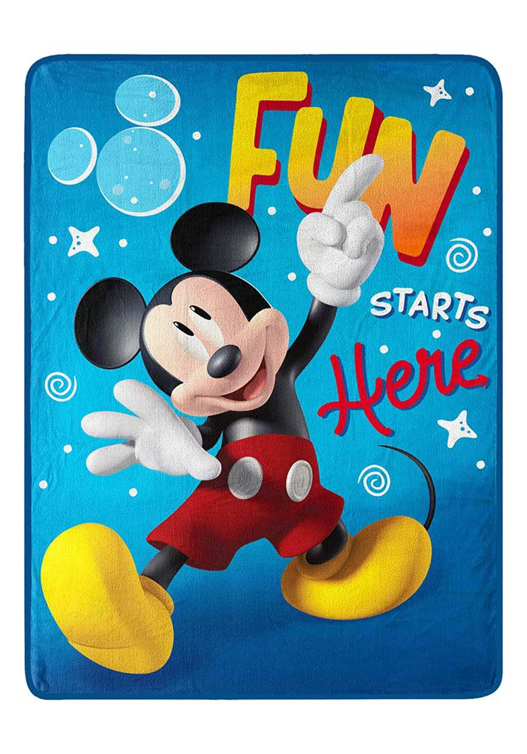 Mickey Mouse Überwurfdecke, 127 X 152 Cm – Weich, Kuschelig & Offiziell Lizenziert