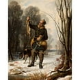 thumbnail image 3 of Aleksander Raczyński 12x14 Black Modern Framed Museum Art Print Titled - Hunter (1857), 3 of 5