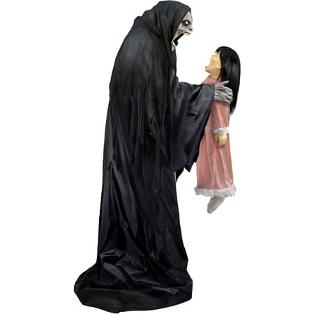 Soul Sucker Demon Reaper by Tekky  Premium Talking Halloween Animatronic  Plug-In or Battery