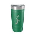 thumbnail image 1 of Lake Glenn Shoals Map Tumbler Travel Mug Insulated Laser Engraved Coffee Cup Illinois 20 oz Green, 1 of 1