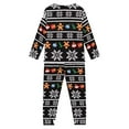 thumbnail image 2 of FKELYI Cartoon Christmas Long Sleeve Pj Stretchy Xmas Gingerbread Man Children Pajama Pattern 2-Piece Soft Kids Pajamas Girls 7-8, 2 of 5