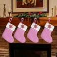 thumbnail image 5 of yulier Mini Christmas Stockings Dog Paw Snowflake Embroidered Christmas Stockings Knitted Wool Christmas Stockings Decorations Candy Gift Bags Xmas Fireplace Hanging Stockings, 5 of 7