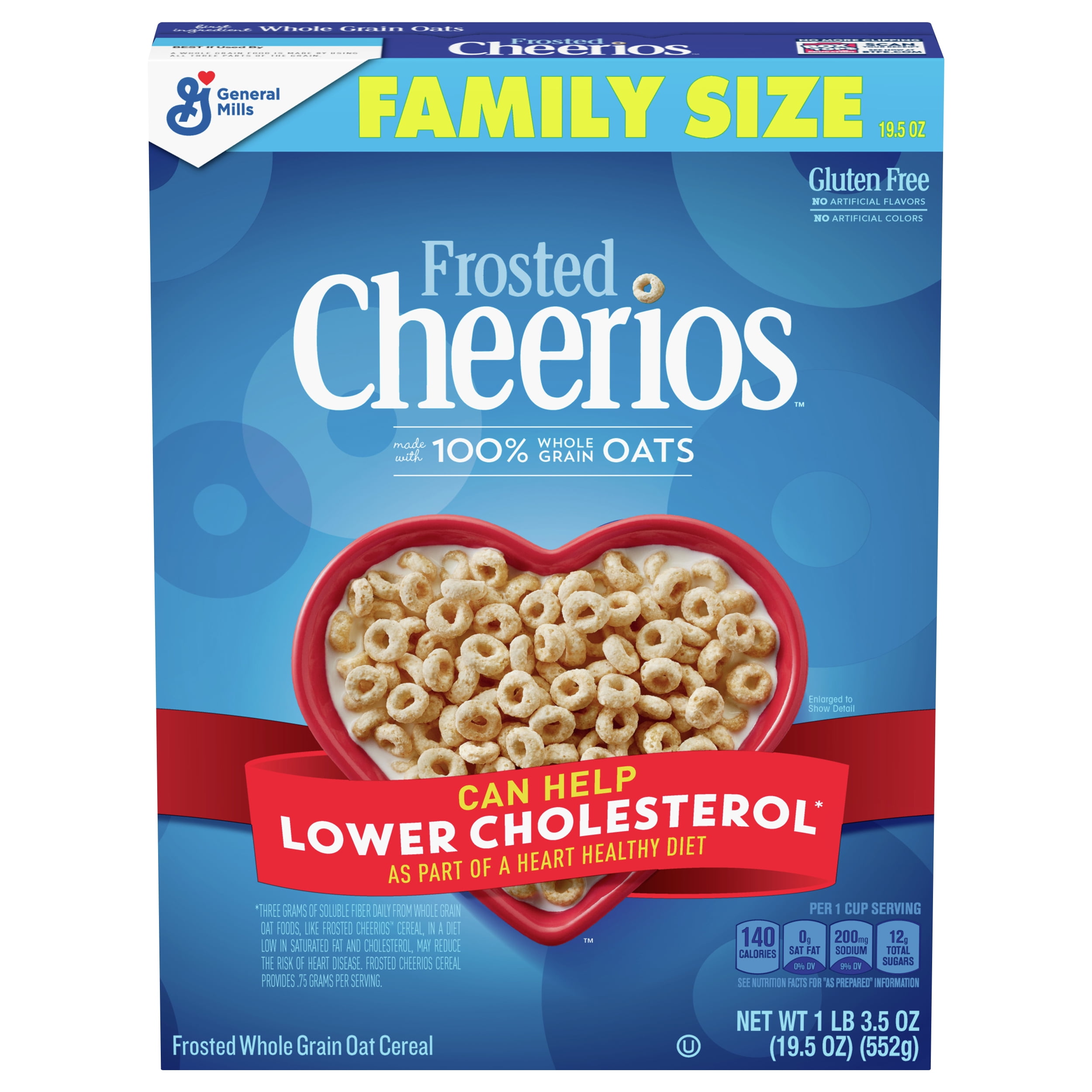Frosted Cheerios Cereal, Gluten Free, 19.5 oz