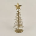thumbnail image 3 of Christmas Desktop Decoration - Gold Metal Christmas Tree Decorations Wire Tabletop Trees with Star Toppers Festive Art Sculptures for Home Decor Christmas Holiday Table Mantel Shelf And, 3 of 3