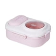 thumbnail image 4 of Lonchera Bento de 3 compartimentos reutilizable, adorable lonchera, linda y kawaii para Rosa, 4 of 7