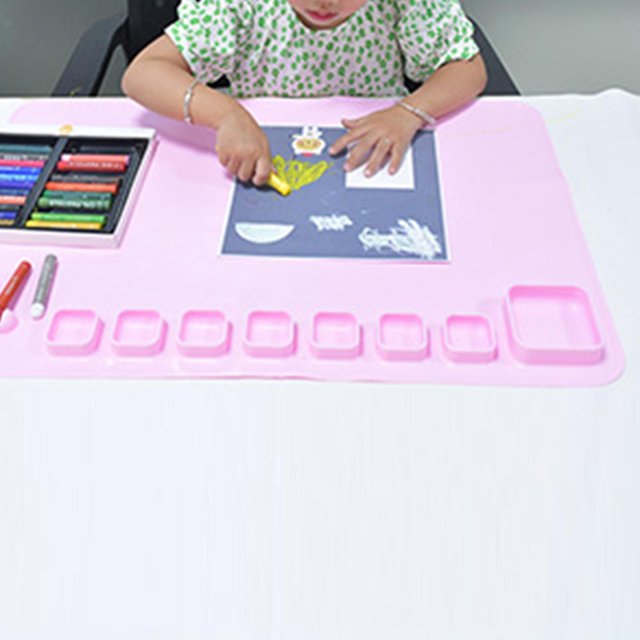 Tapete de silicona para fundición de resina, , manualidades, Protector de mesa, soportes para bolígrafos, tapete artesanal de silicona antide rosado perfecl Almohadilla de silicona para manualidades.