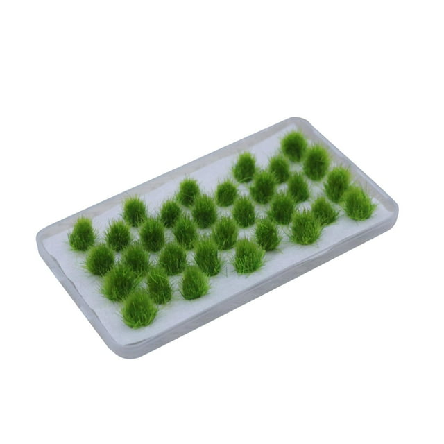 Bunblic Grass Tuft Model Artificial Grass Modeling Grass Tuft Terrain Kits Lowland Shrubs Tuft for Train Landscape DIY Model Dioramas Spring