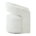 thumbnail image 4 of Devin Swivel Chair in White Speckle Fabric, 4 of 8