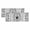 Light Gray, variant on Vintage Bees Crowns Valances for Windows, Rustic Leaves Rings Brown Gradient Light Filtering Kitchen Curtains, Rod Pocket Window Valance Curtains for Living Room Bedroom, 42" W x 12" L, 2 Panels