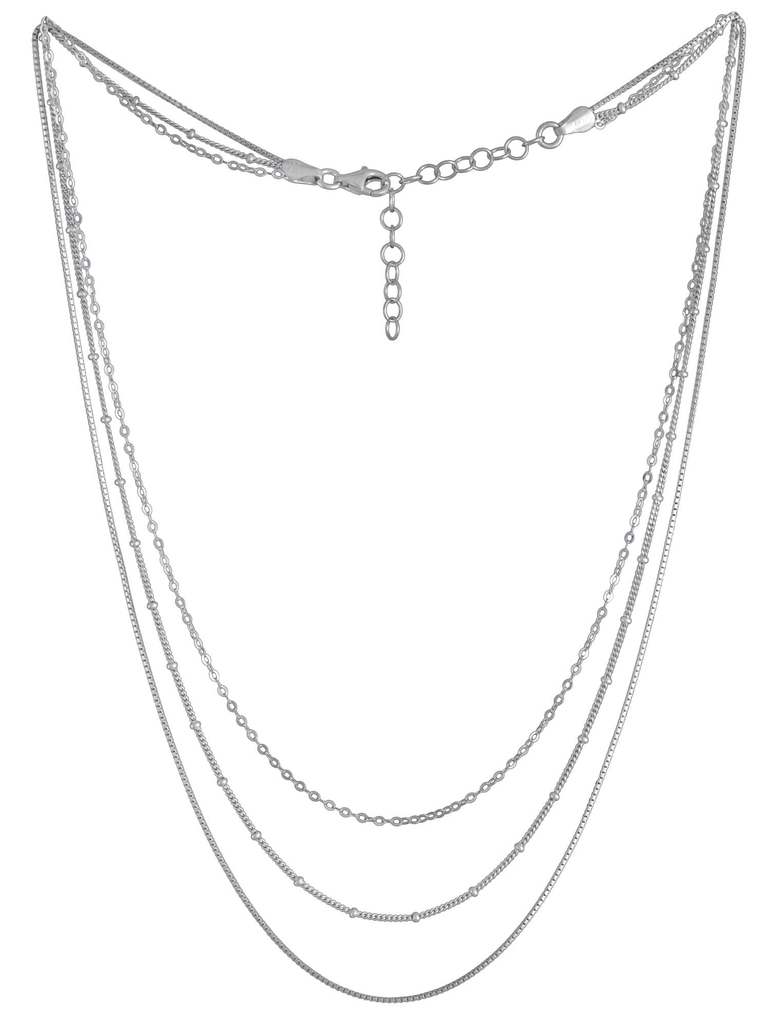 Brilliance Fine Jw Ss Bfj Rolo Curb Box Neck 16``+2``