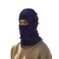 thumbnail image 5 of Unique Bargains 1 Pc Warm Face Mask Knitting Balaclava for Cycling Purple Black, 5 of 6