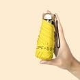 thumbnail image 2 of HUGFEGWE Parapluie Miniature pour Sac à Main Sac à Dos, Mini Parapluie, Petit Parapluie de Voyage Compact Mini Coupe-Vent, Léger Compact et Portable Protection UV et Éblouissement, 8 Couleurs CJB91-81568, 2 of 8
