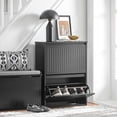 thumbnail image 4 of SoBuy 2 Flip-Drawers Shoe Cabinet Shoe Rack Shoe Storage Cupboard Organizer Unit FSR165-K-SCH, 4 of 8