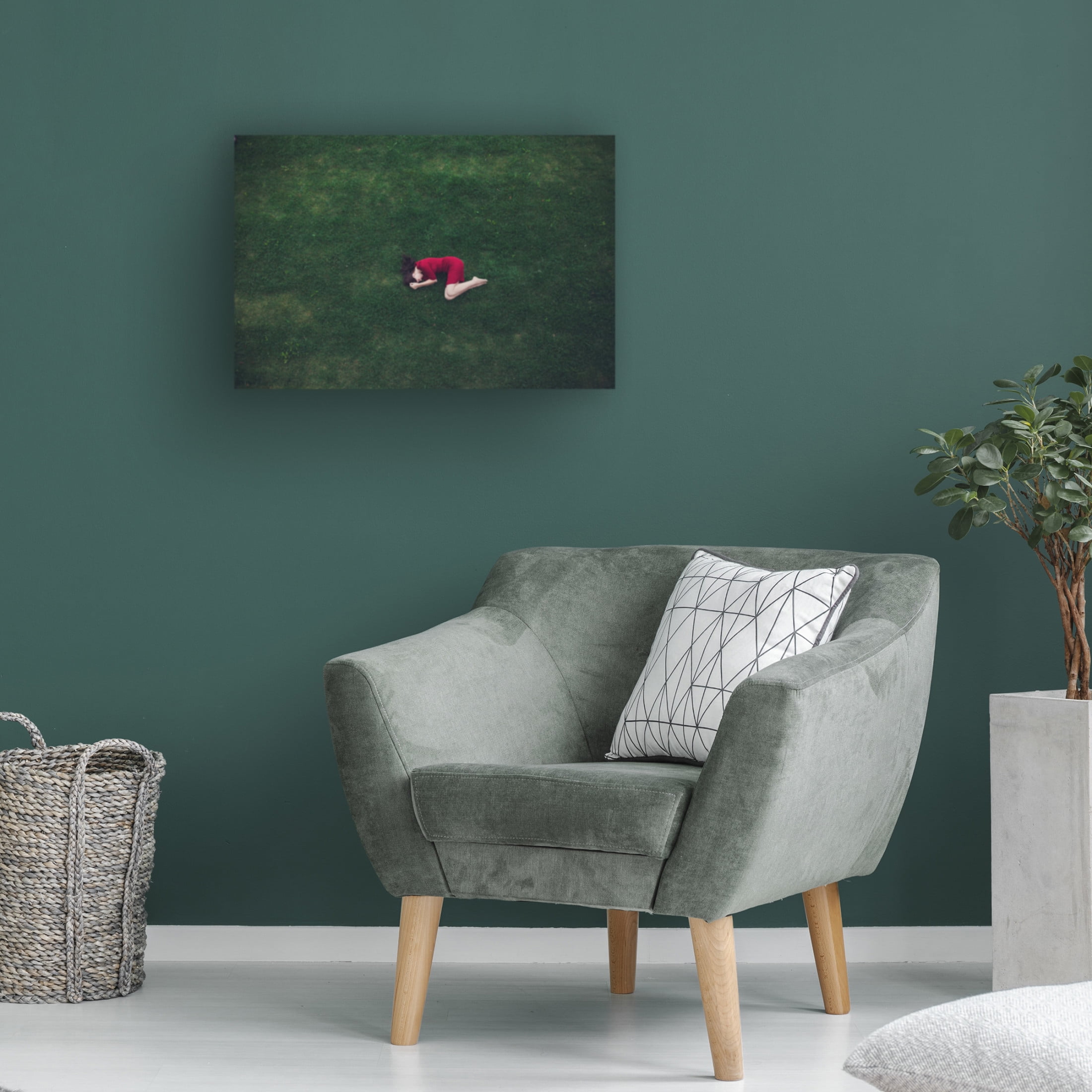 Canvas Wall Art - Tatiana Koshutina 'In Red' Wall Art for Living Room, Bedroom, or Office D?cor by Trademark Fine Art - 24 x 16 Inches