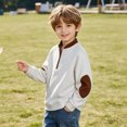 thumbnail image 5 of Hurxie Boy's Quarter Zip Pullover Lightweight Mock Neck Active Tops Kids Sweatshirts, Long Sleeve Golf Shirts School Fall Sports Clothes 150, 5 of 5