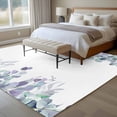 thumbnail image 4 of Spring Watercolor Leaves Large Area Rugs 5x8 ft Eucalyptus Leaf Blue Plants Washable Rug Non Slip Indoor Carpet Absorbent Floor Mat for Living Room Bedroom Dining Room, 4 of 9