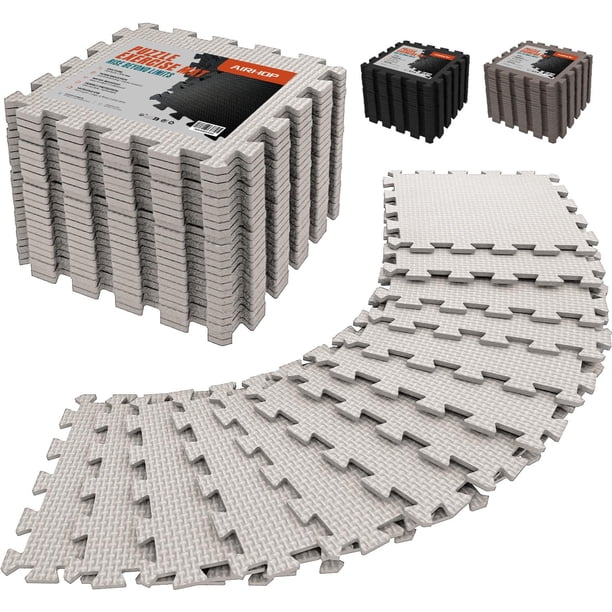 Alfombrilla de gimnasio AIRHOP de espuma EVA de 30 x 30 cm de grosor, 18 unidades