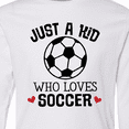 thumbnail image 4 of Inktastic Soccer Sports for Kids Long Sleeve Youth T-Shirt, 4 of 5