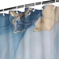 thumbnail image 3 of Blue Gold Marble Pattern Shower Curtain 36"x72" ,Bathroom Decorative Shower Curtains Set with 12 Hooks,Modern Waterproof Washable Shower Curtain, 3 of 6