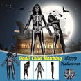 thumbnail image 2 of Halloween padre hijo a juego niños ropa con capucha esqueleto 3D Cosplay disfraz cuerpo medias fiesta Fridja  nalpqowj25736, 2 of 9