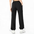thumbnail image 4 of Resicozy Cargo Pants Women High Waisted Parachute Hiking Pants with 4 Pockets Lightweight Baggy Water Resistant Quick Dry Black S, 4 of 5