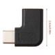 thumbnail image 4 of 2X ÁNgulo Recto de 90 Grados USB 3.1 Type C Macho A Hembra USB-C Conversor Adaptador, 4 of 5