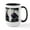 White/Black Inside, variant on CafePress - Evil Easter Bunny Rabbit Mugs - 15 oz Ceramic Large White Novelty Mug