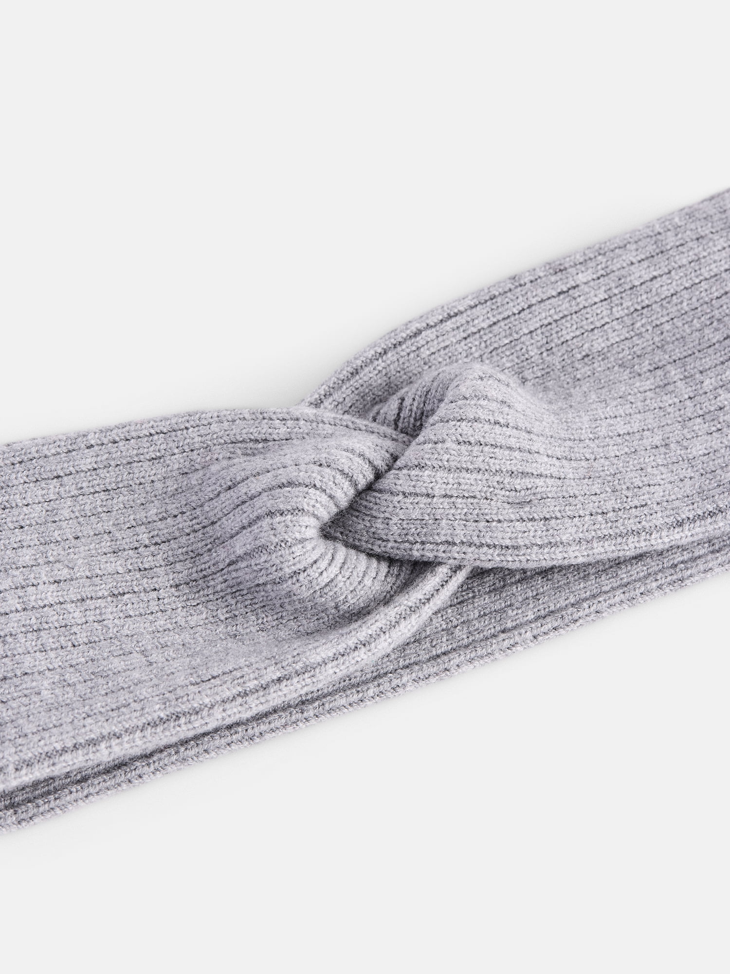Scenario Women's Knit Twist Headwrap, Medium Grey Heather